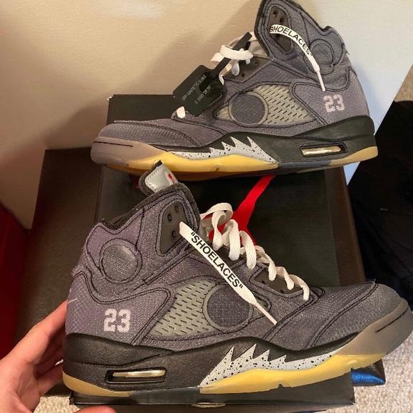 Off white Jordan 5 - Picture 2 of 7